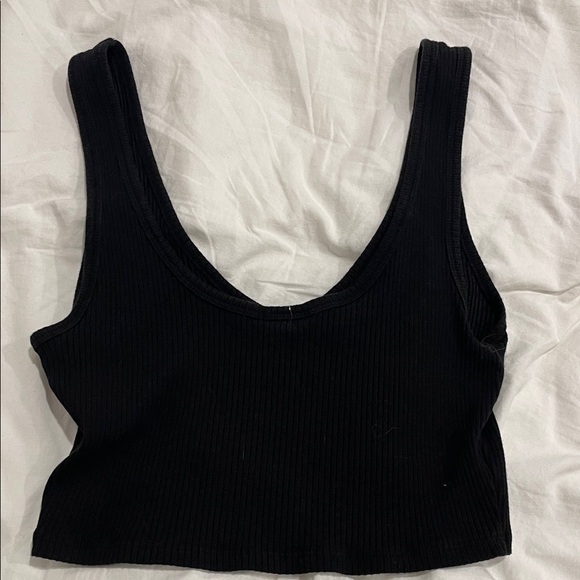 Garage Black Ribbed Tank Top - Picture 3 of 4